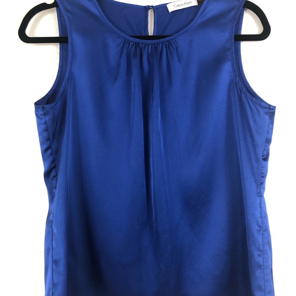 Calvin Klein Petite Medium Royal Blue blouse